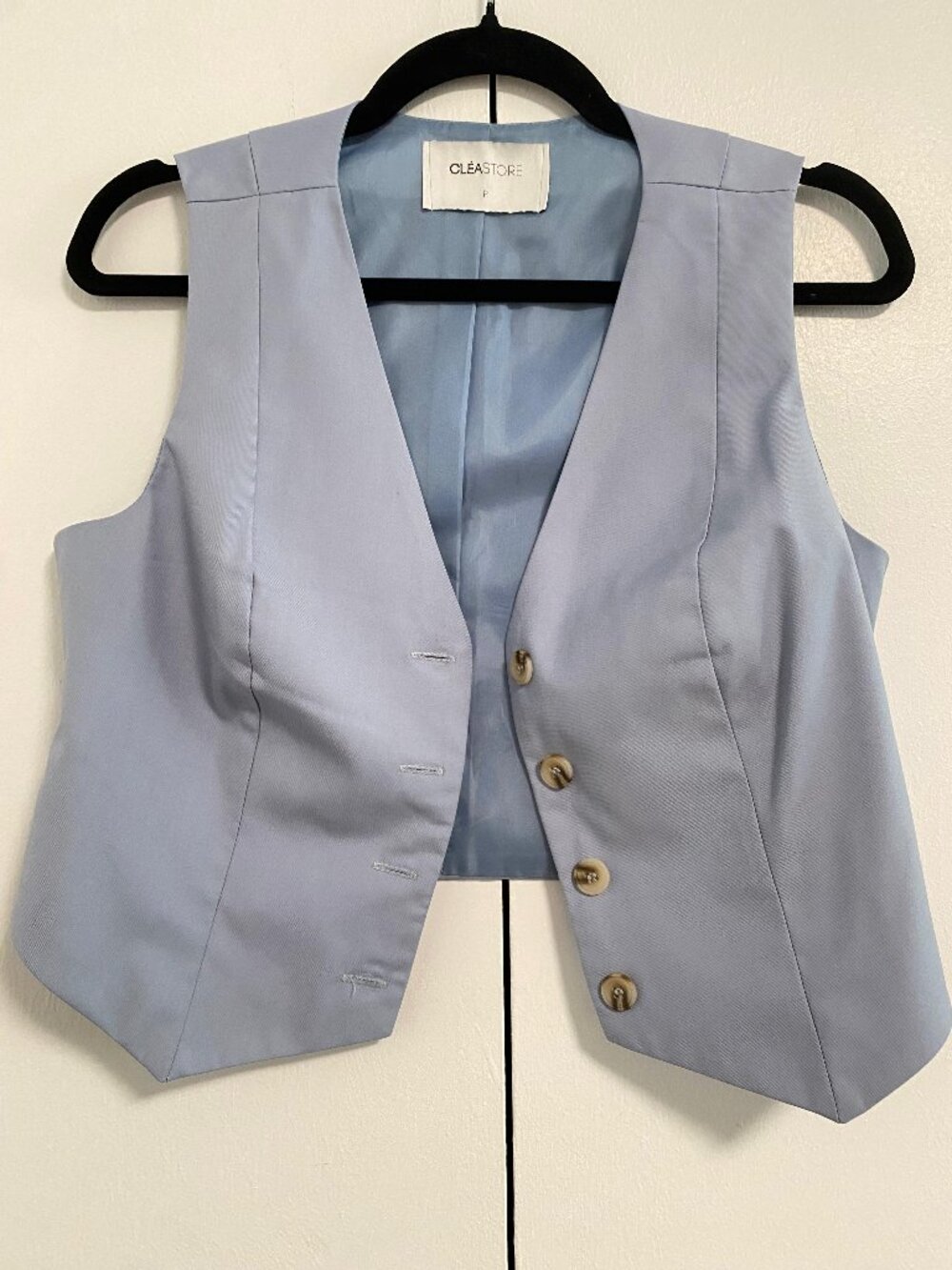 Light Blue Tailored Vest